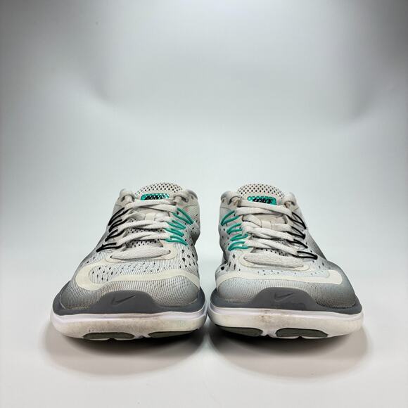 Nike Flex 2017 RN Light Gray Teal Running Shoes Lace Up 898476-007 Womens Sz 6.5 - Picture 2 of 10